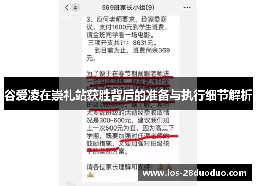 谷爱凌在崇礼站获胜背后的准备与执行细节解析
